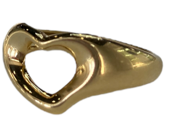 Tiffany & Co 18K Gold Heart Ring