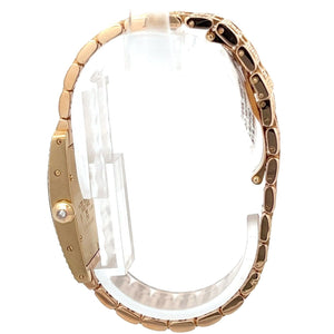 Womens Cartier Tank Américaine American 18K Gold Diamonds