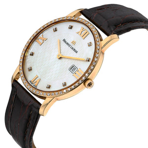 Mens Maurice Lacroix Aurea 18K Gold Diamonds