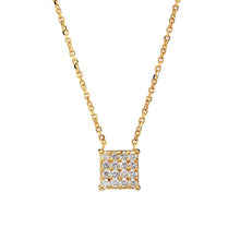 Gold Rope Chain Necklace Diamonds