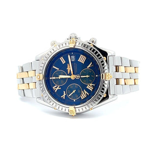 Mens Breitling Chrono Chronograph Chronomat Crosswind 18K Gold