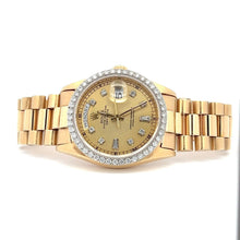 Mens Rolex Day-Date President 18k Gold Diamonds