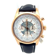 New Mens Breitling Transocean Chrono Unitime 18K Gold Rb0510u0 - Full Warranty