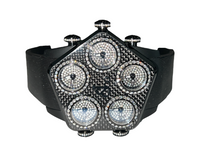 New Mens Jacob & Co. Grand Five 5 Time Zone Carbon Fiber Diamonds