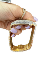 Mens Cartier Santos De Cartier Skeleton 18K Gold Chandelier Diamonds