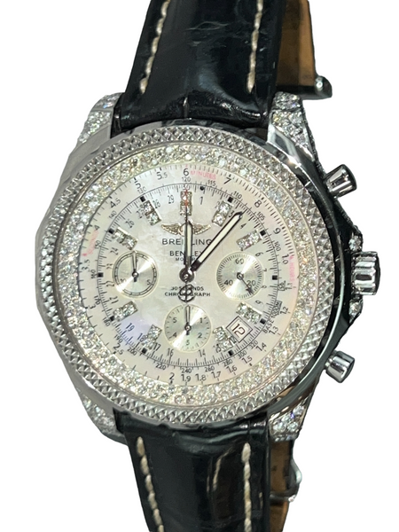 Mens Breitling Bentley Motors Chronograph Diamonds