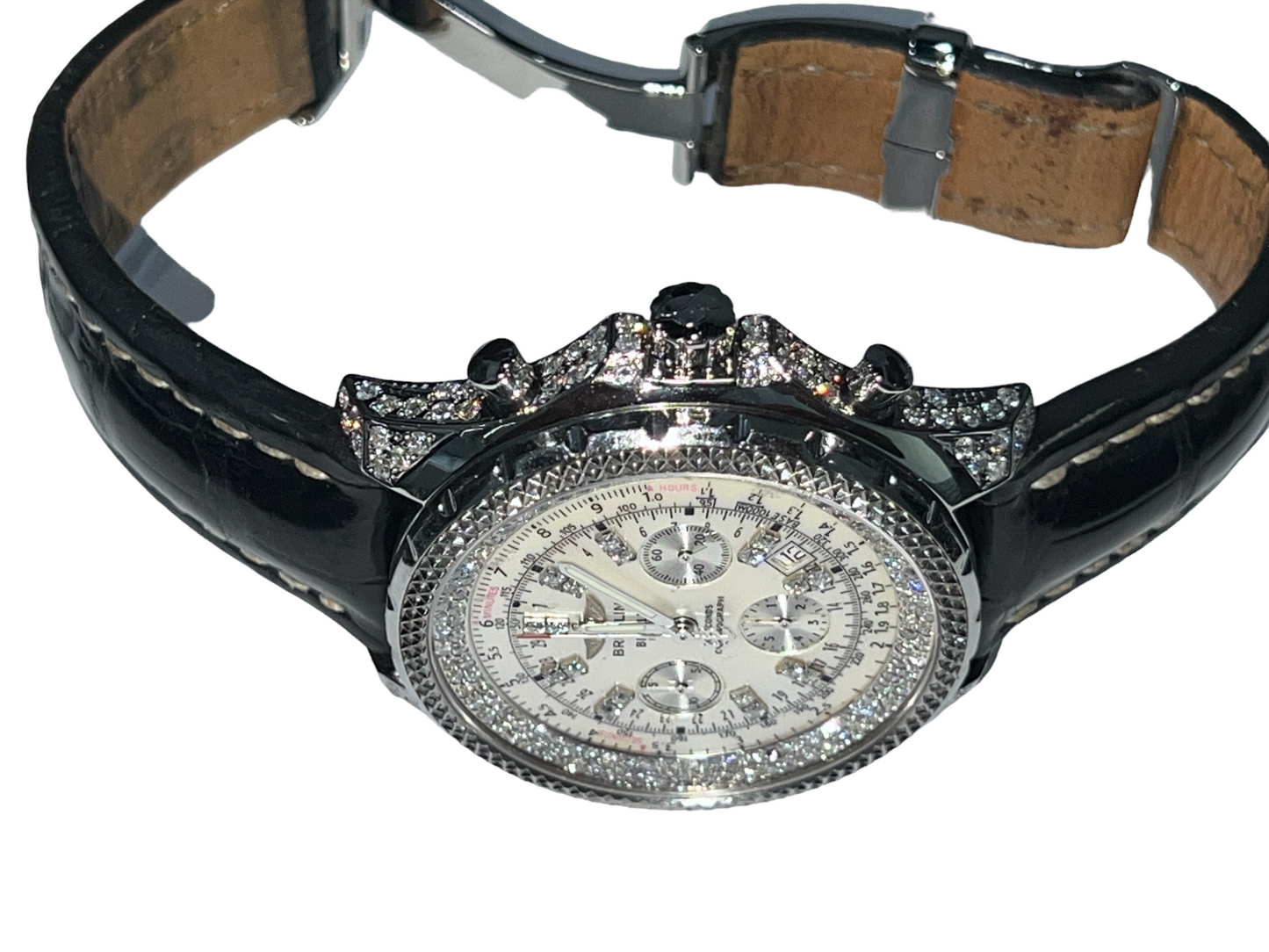 Mens Breitling Bentley Motors Chronograph Diamonds