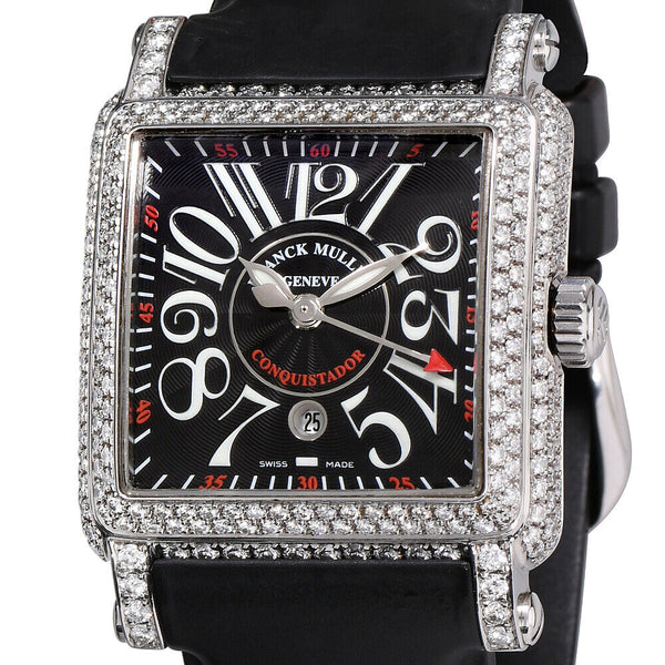 Womens Franck Muller Conquistador Cortez Stainless Steel Automatic Diamonds