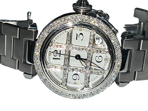 Womens Cartier Pasha Automatic Diamonds