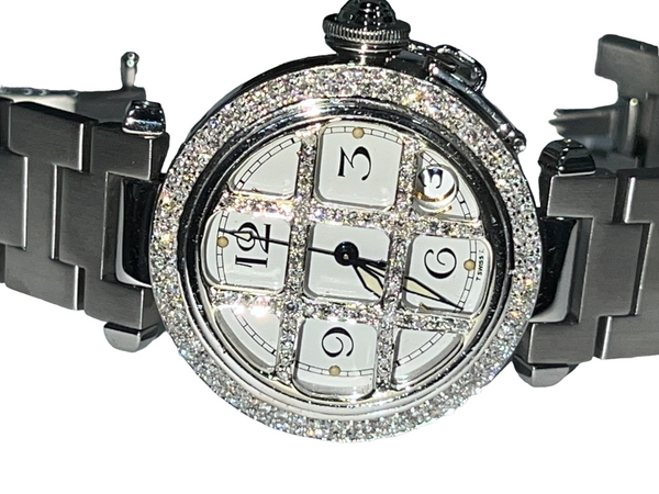 Womens Cartier Pasha Automatic Diamonds