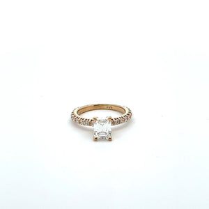 Gold Engagement Ring Diamonds 1.18 Center GIA VS1 G