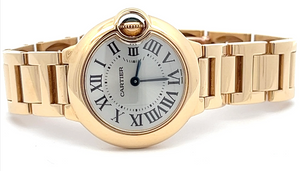 Womens Cartier Ballon Bleu 28mm 18K Gold W69001Z2