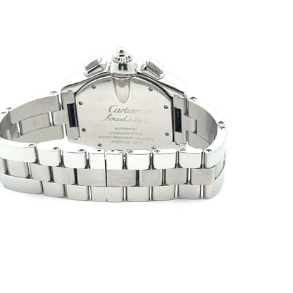 Mens Cartier Roadster XL Chrono Chronograph Stainless Steel Automatic