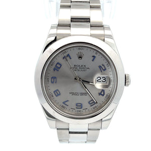 Mens Rolex Datejust II Rhodium Concentric Dial Automatic 116300