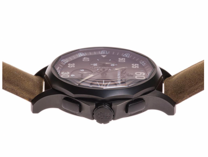 Mens Corum Admirals Cup Legend Military Chronograph PVD Stainless Steel