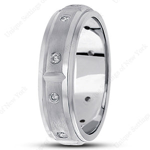 Mens Classic Diamond Wedding Band  - DB1216-RD