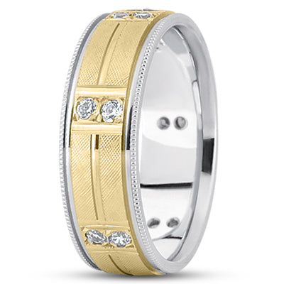 Mens Contemporary Diamond Wedding Band  - DB1260-7