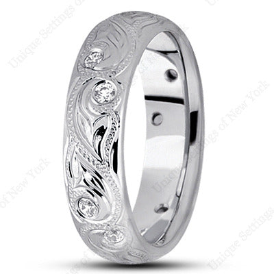 Mens Contemporary Diamond Wedding Band  - DB1262