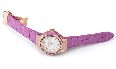Womens Hublot Big Bang 18K Rose Gold Tutti Frutti Watch