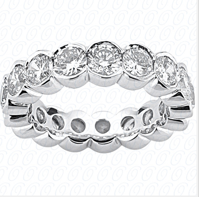 Women's 14K Diamond Eternity Wedding Bands - EWB263