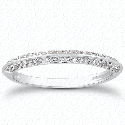 Round Brilliant Prong Set Diamond Wedding Band - ENS3049-B