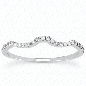 Round Brilliant Shared Prong Setting Diamond Wedding Band - ENS3109-B