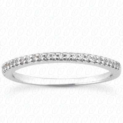 Round Brilliant Prong Set Diamond Wedding Band - ENS3131-B