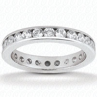 Round Brilliant Channel Set Diamond Eternity Band - EWB421-15