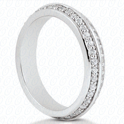 Round Brilliant Bead Set Diamond Eternity Band - EWB4481