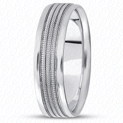 Mens Basic Style Light Weight Wedding Band  - LWM1119