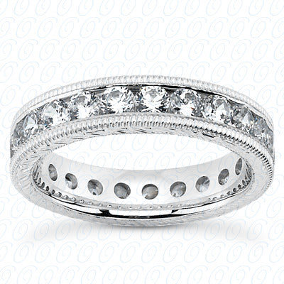 Round Brilliant Channel Set Diamond Eternity Band - MCET1022