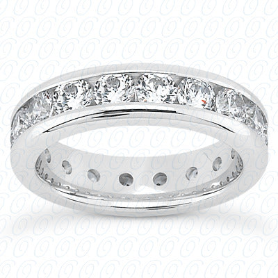 Round Brilliant Channel Set Diamond Eternity Band - MCET1006