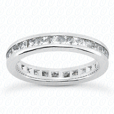Princess Channel Set Diamond Eternity Band - MCET1029