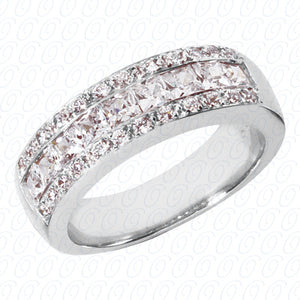 Princess Channel Set Diamond Anniversary Band - WBS155-G